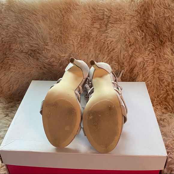 Justfab | Cream Coloured Ankle Strap-on Heels - Picture 7 of 7